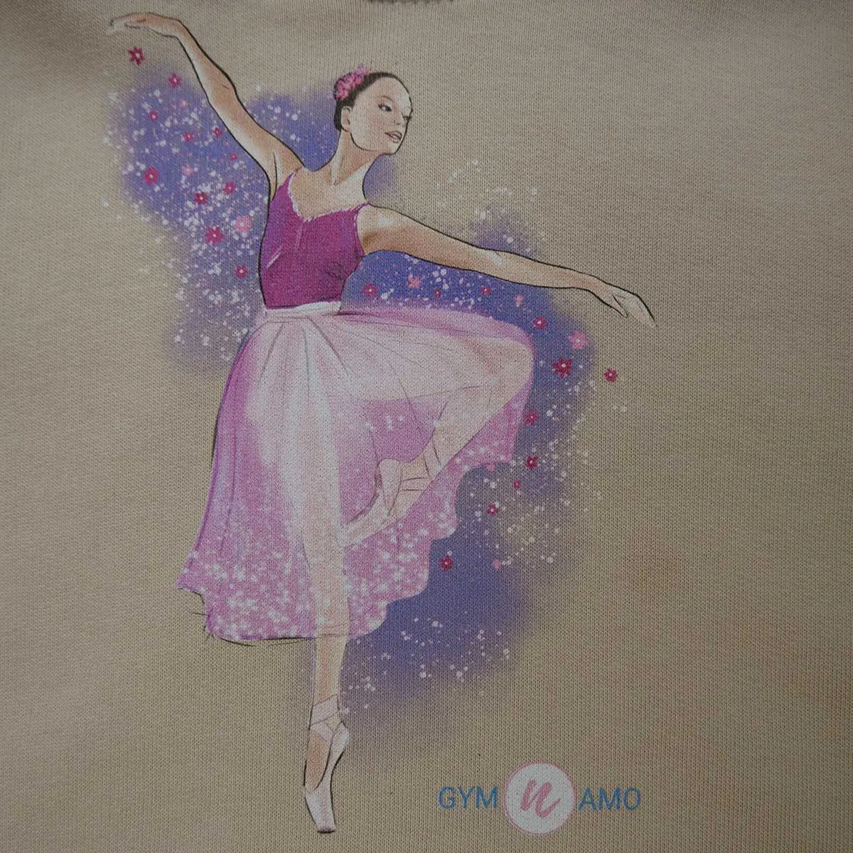 Hoodie with Gymnast or Ballerina print CLEARANCE
