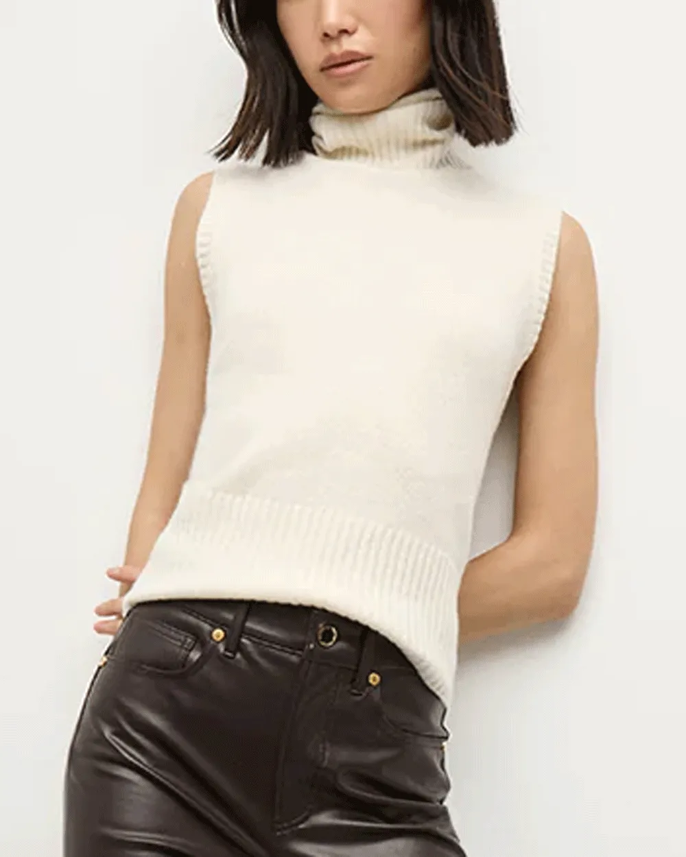 Ivory Mazzy Cashmere Shell