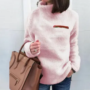 Janice™ wool turtleneck sweater with print (women)