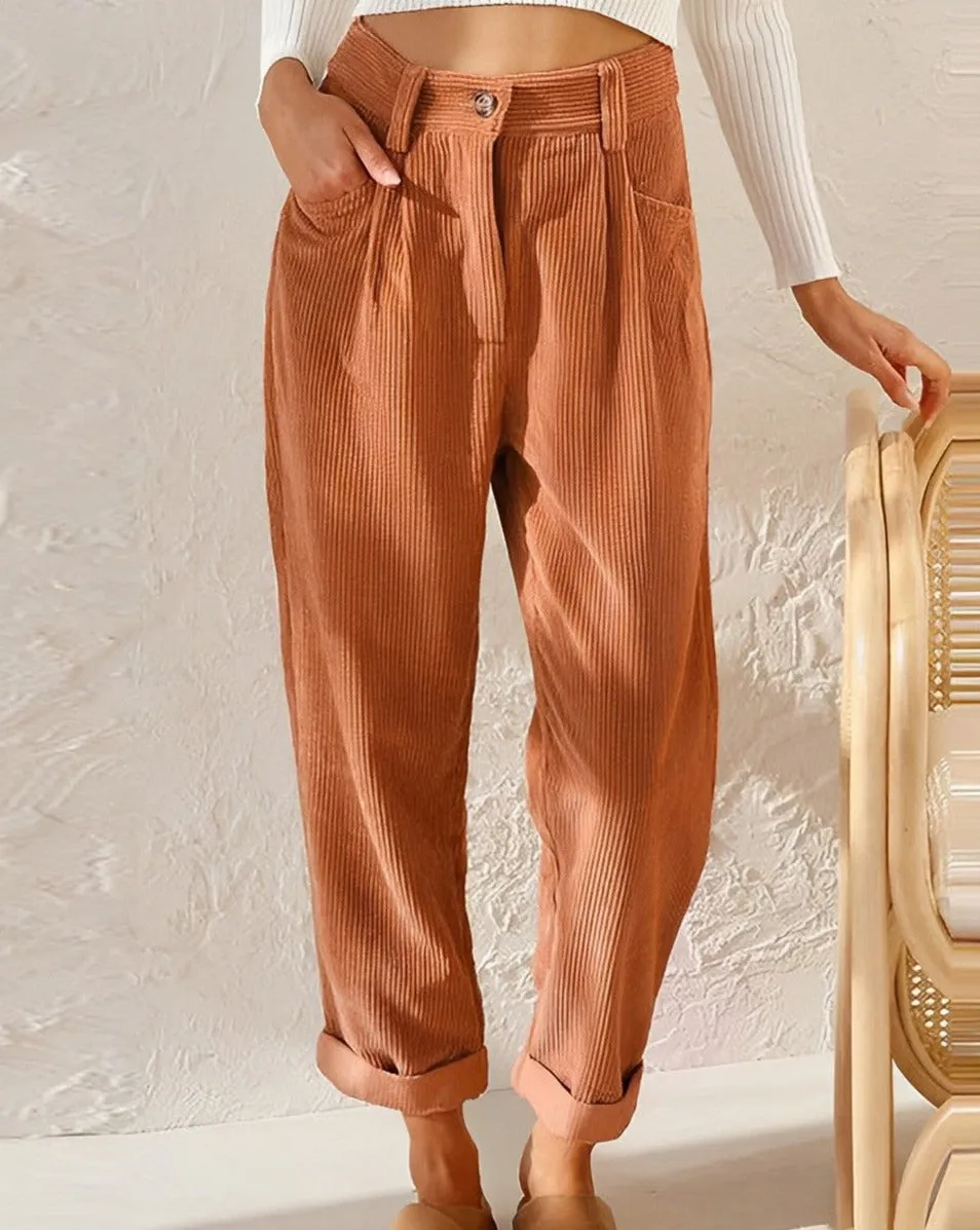 Kenna | High Waisted Flowy Suit Trousers