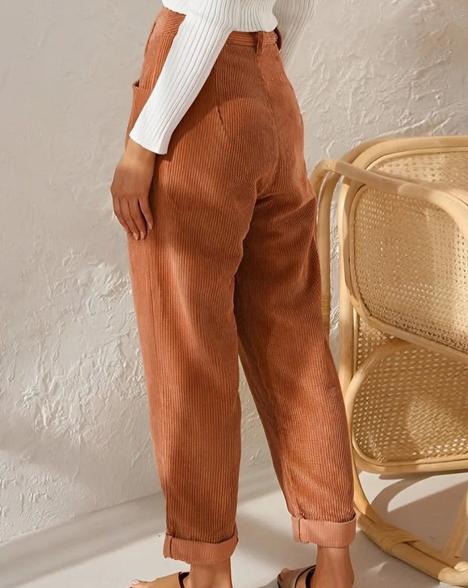 Kenna | High Waisted Flowy Suit Trousers