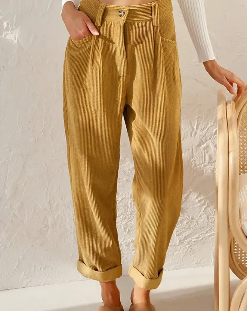 Kenna | High Waisted Flowy Suit Trousers