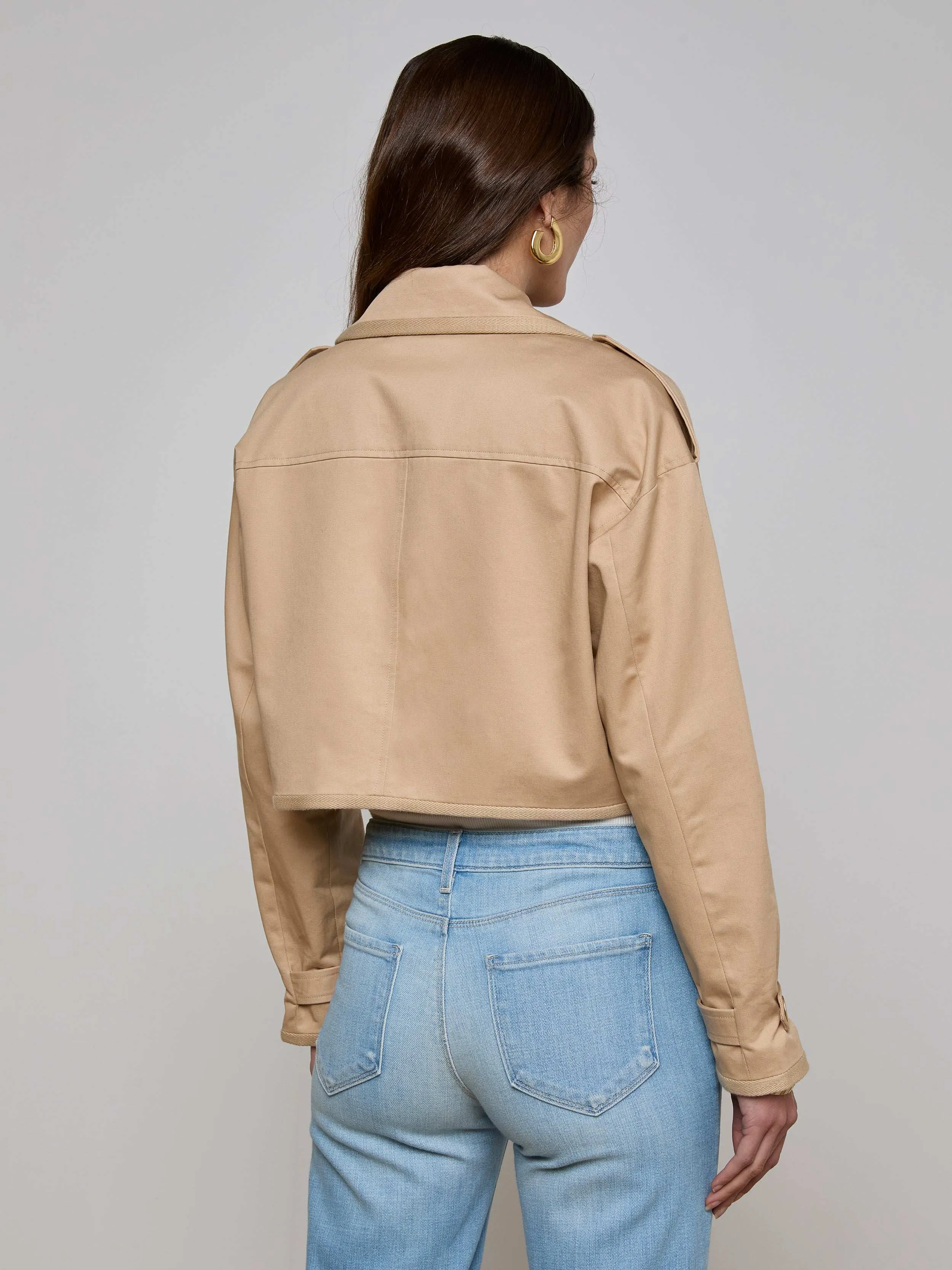 Kento Cropped Trench Coat