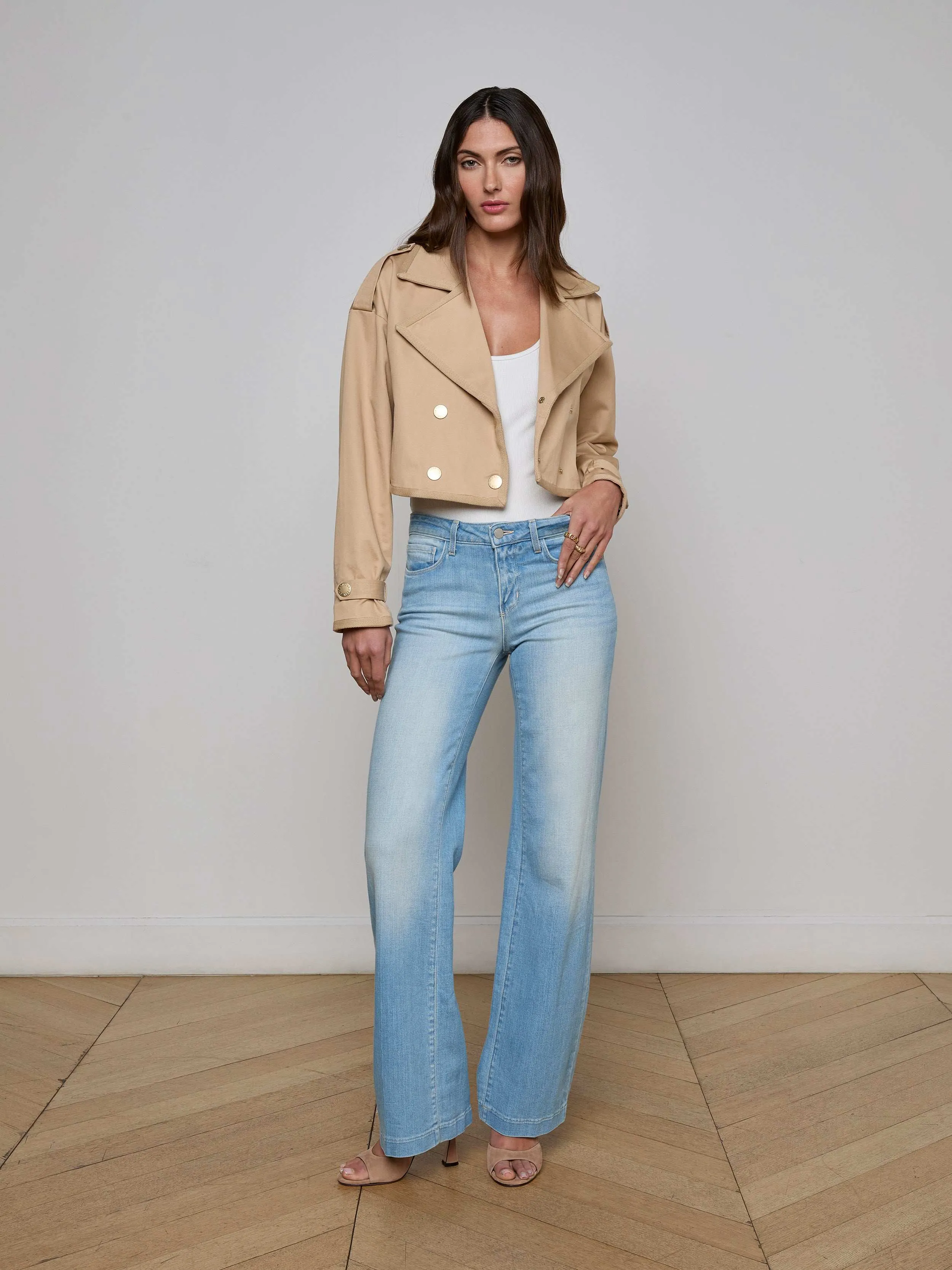 Kento Cropped Trench Coat