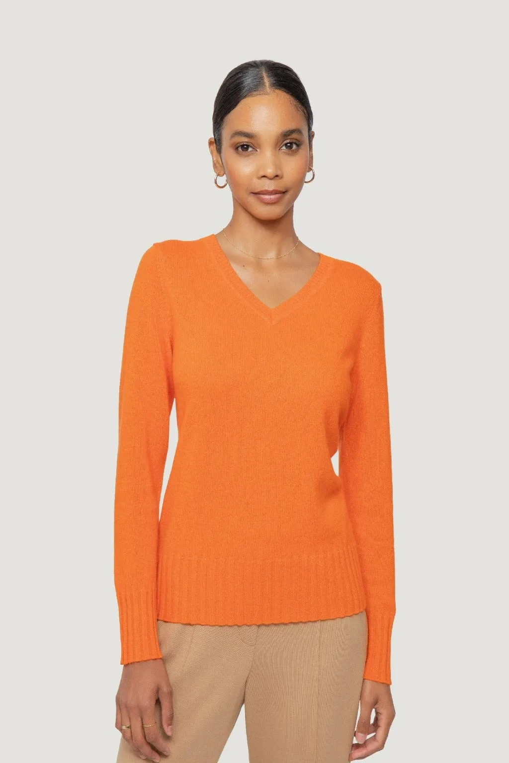 Kim Cashmere V-Neck Sweater
