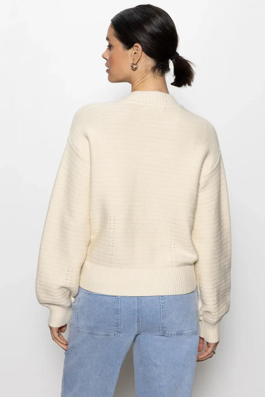 Knitted Bomber in Muslin