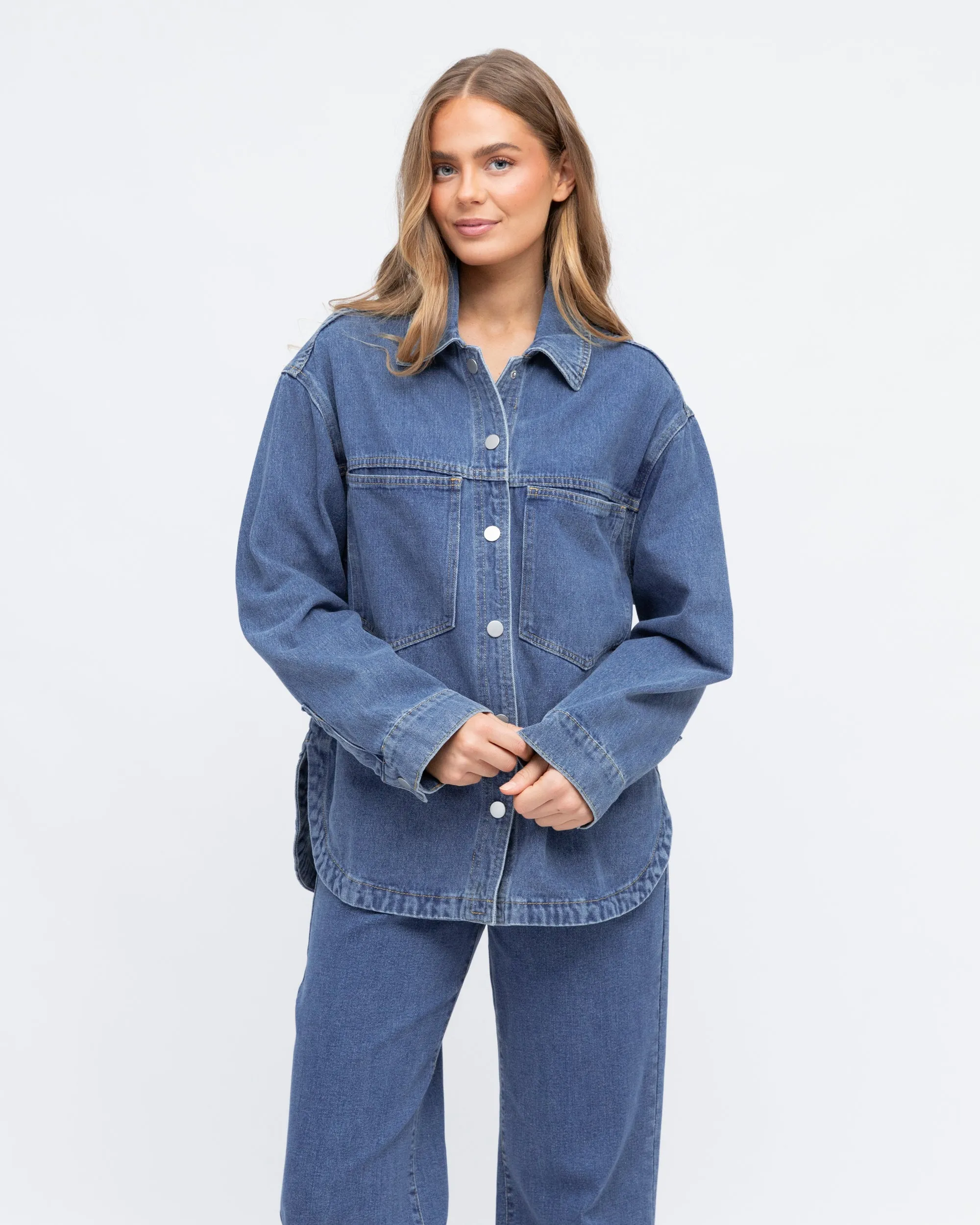 LOL21491 DENIM BLUE SHACKET