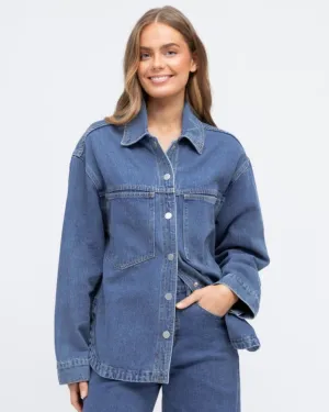 LOL21491 DENIM BLUE SHACKET