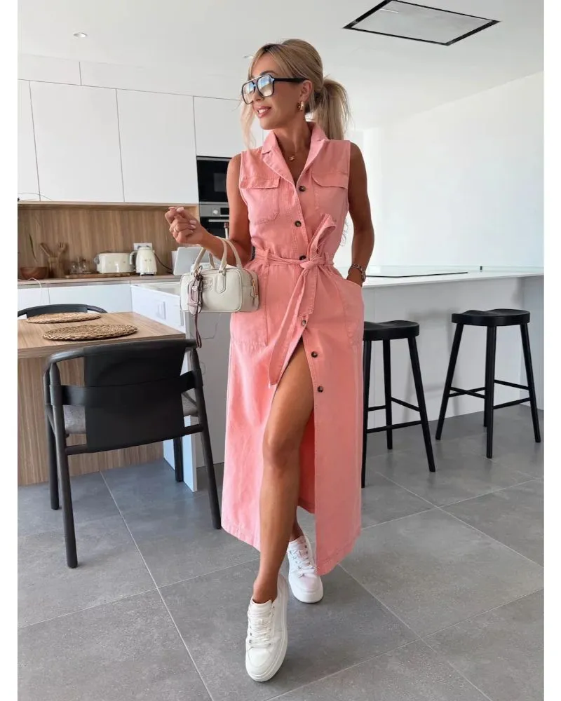 Louise - Maxi Denim Dress