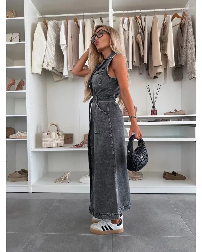 Louise - Maxi Denim Dress
