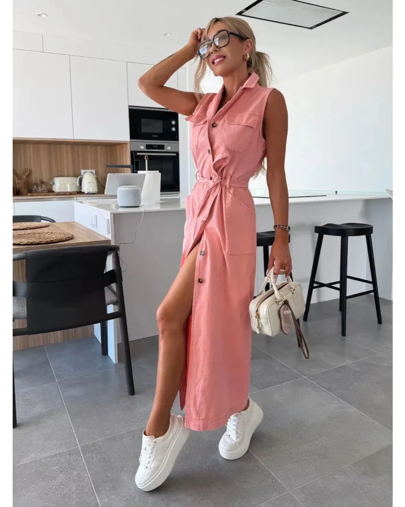 Louise - Maxi Denim Dress