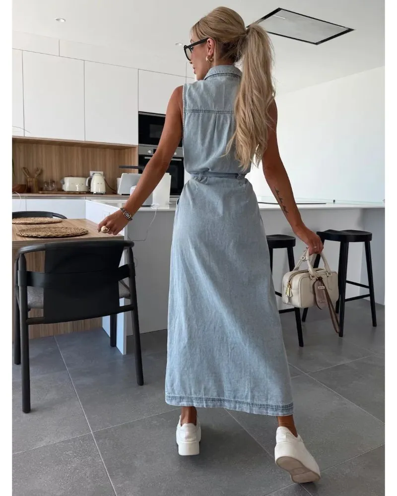 Louise - Maxi Denim Dress
