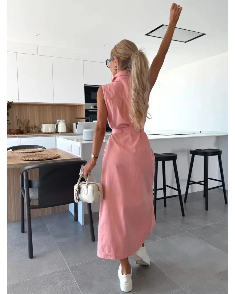 Louise - Maxi Denim Dress