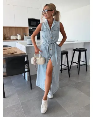Louise - Maxi Denim Dress