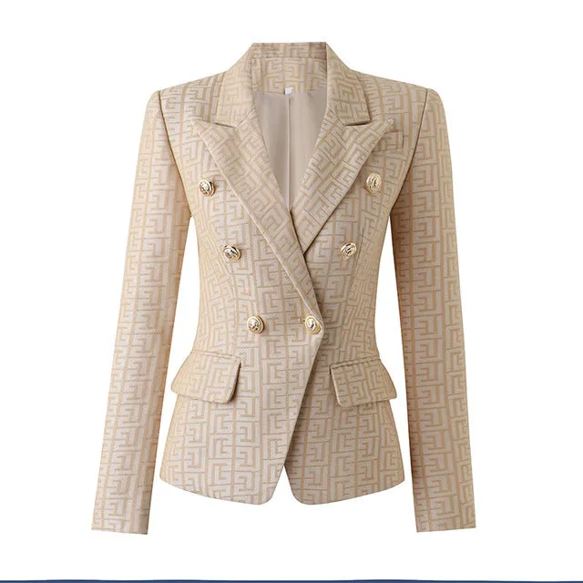 Luxury Texture Pattern Formal Jacket
