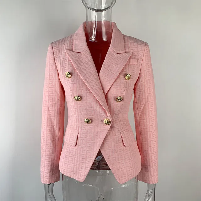 Luxury Texture Pattern Formal Jacket