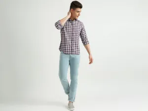 Mens Slim Fit Check Shirt
