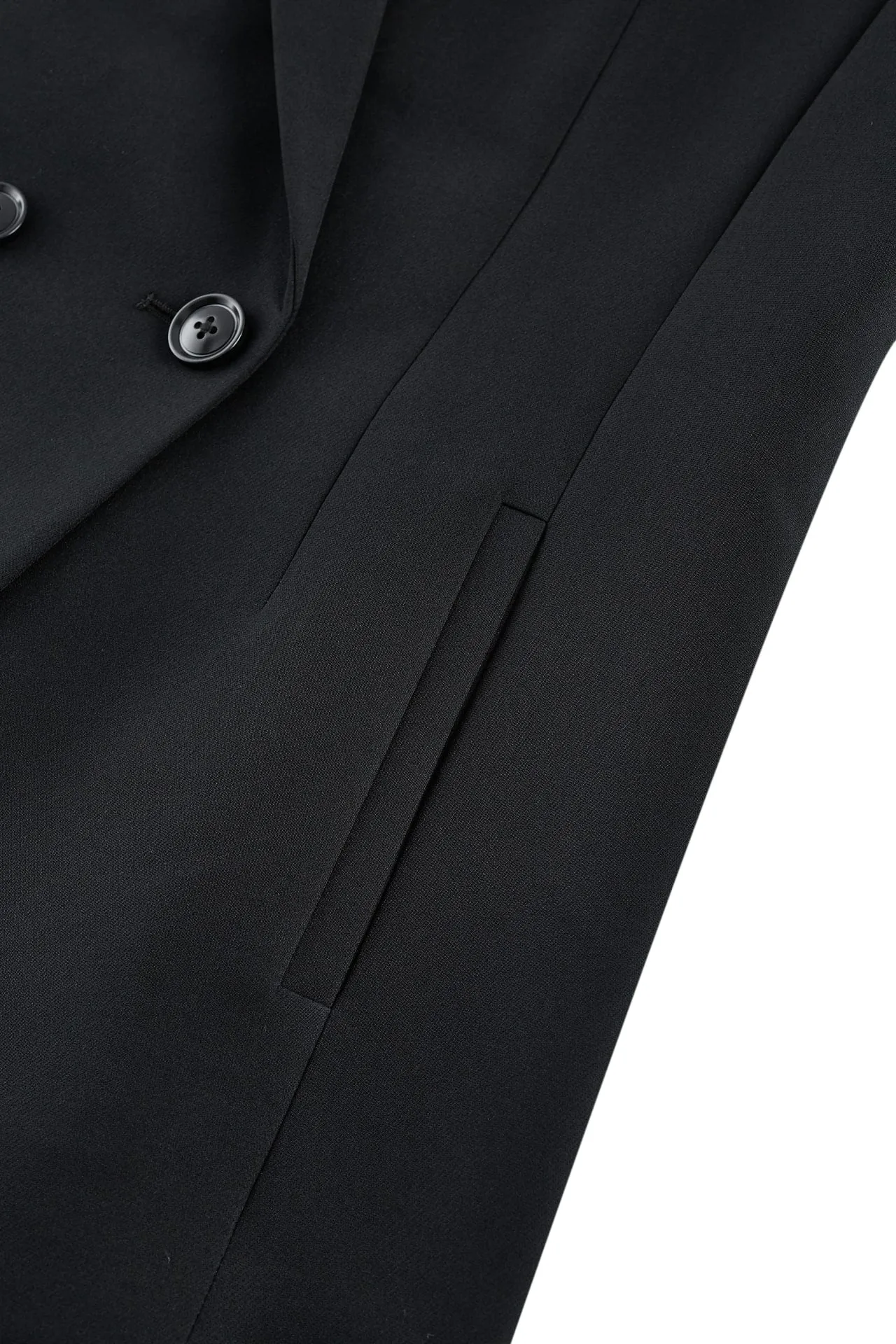Multi-Way Stretch Double -Breasted Suit Blazer