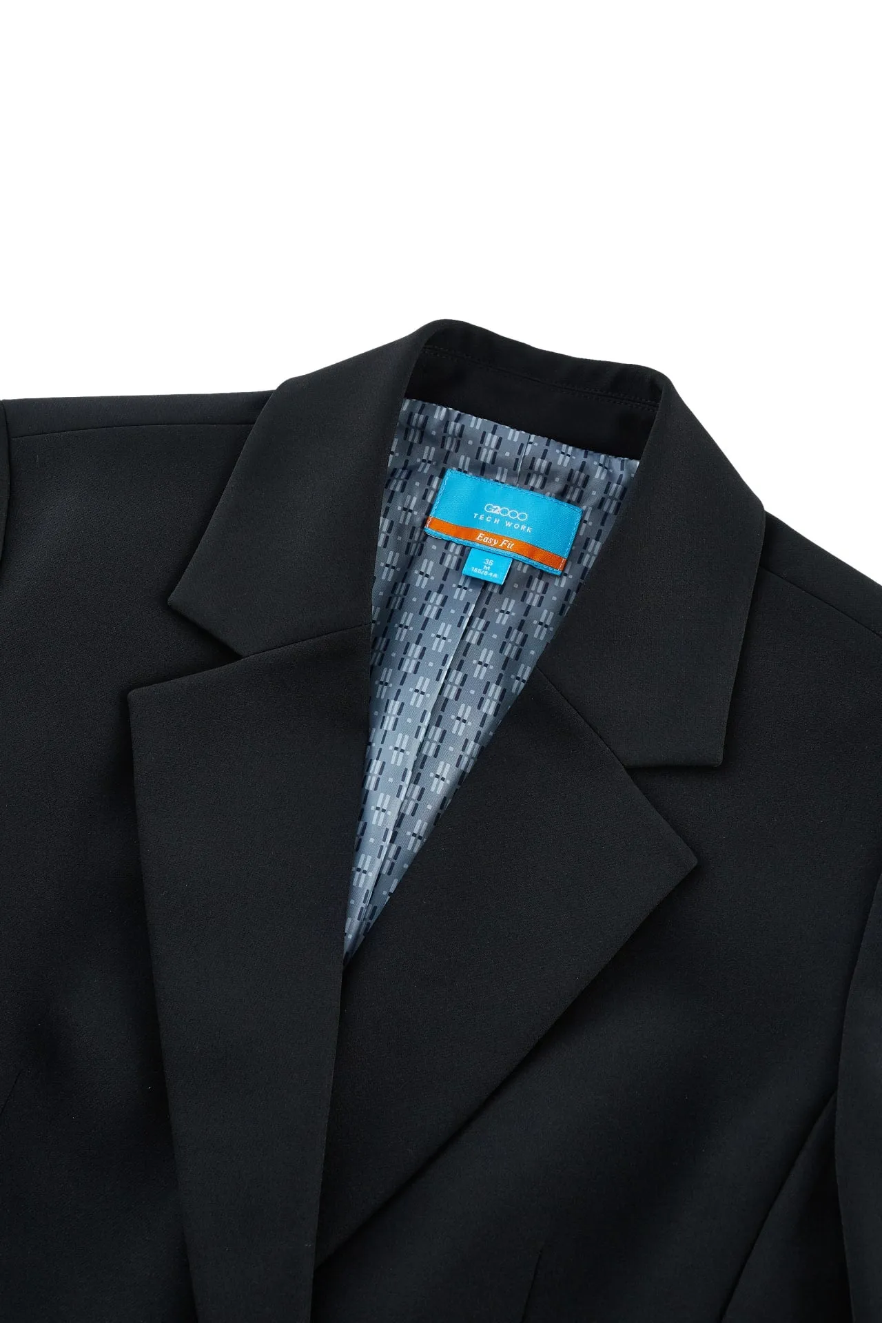 Multi-Way Stretch Double -Breasted Suit Blazer
