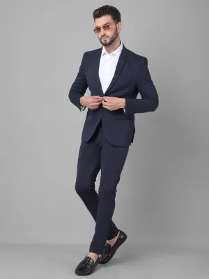 Navy Blue Single Breasted Blazer