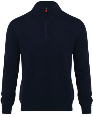 Navy Cashmere Quarter Zip