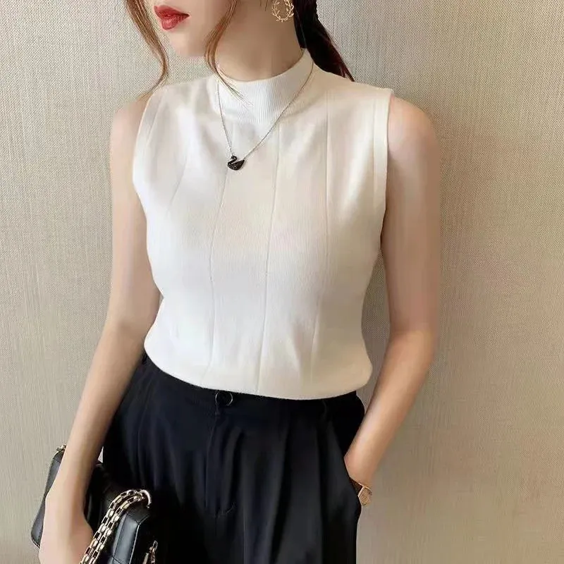 Obsidian Phoenix Sleeveless Knit Top
