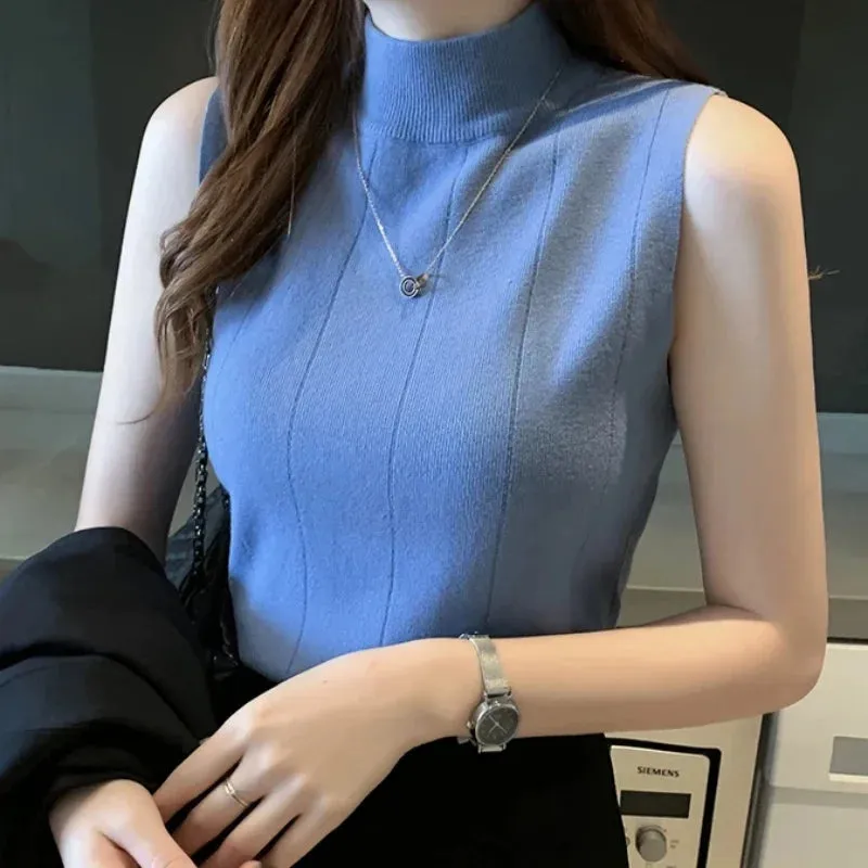 Obsidian Phoenix Sleeveless Knit Top