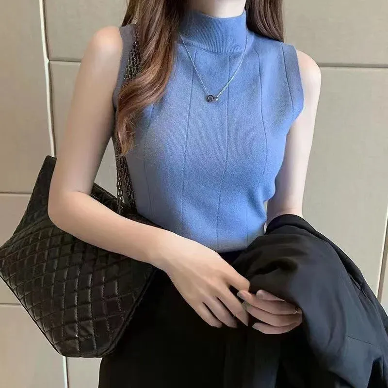 Obsidian Phoenix Sleeveless Knit Top