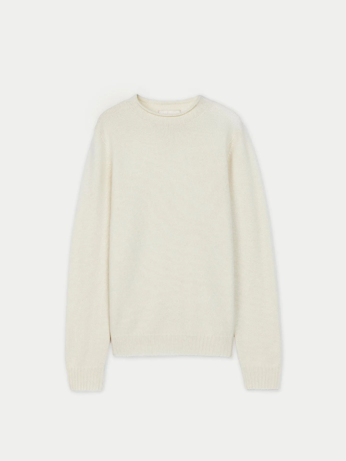 Organic Colour Rolled Neck Cashmere Sweater