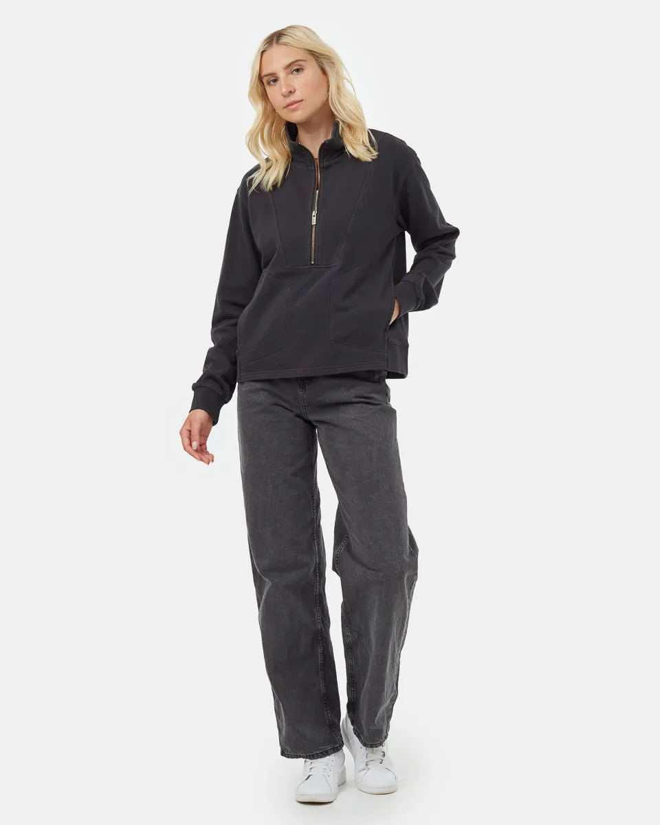 Organic Cotton French Terry Half Zip