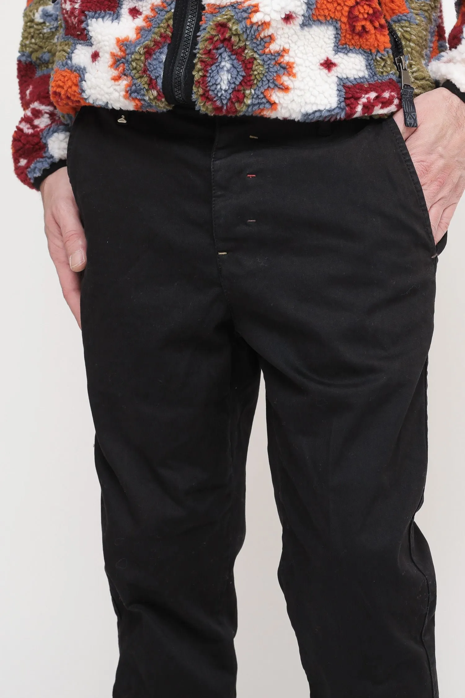 Pantalone Chinos Raso - Nero