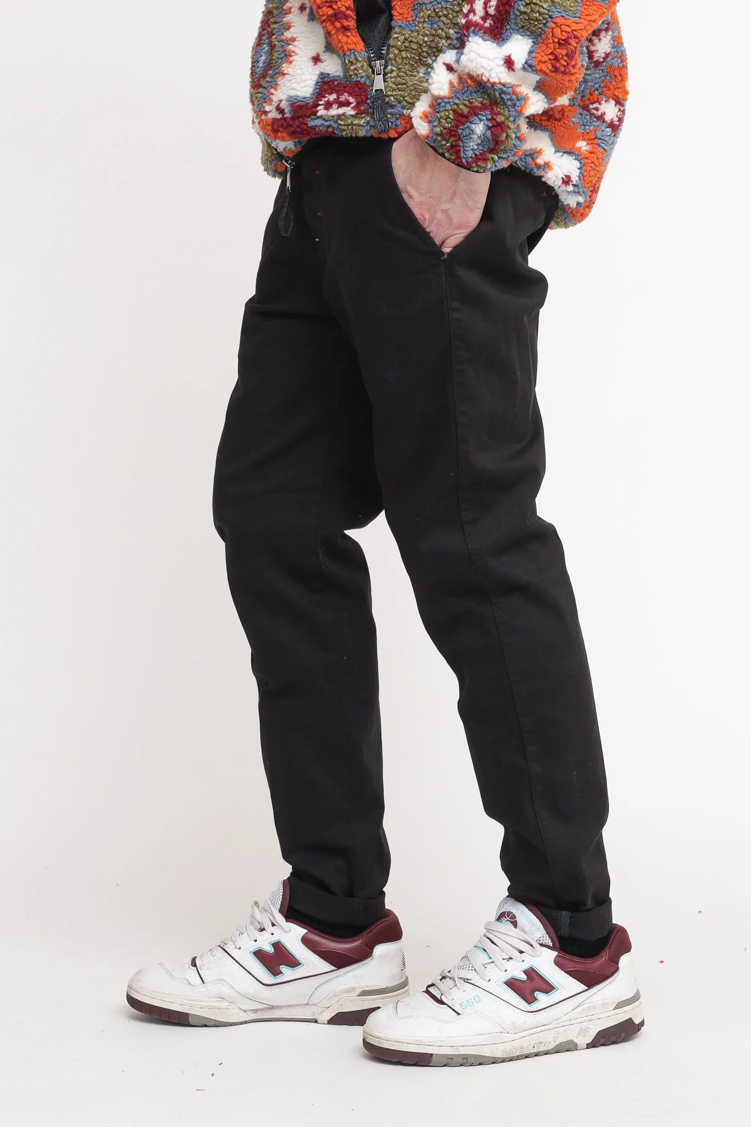 Pantalone Chinos Raso - Nero