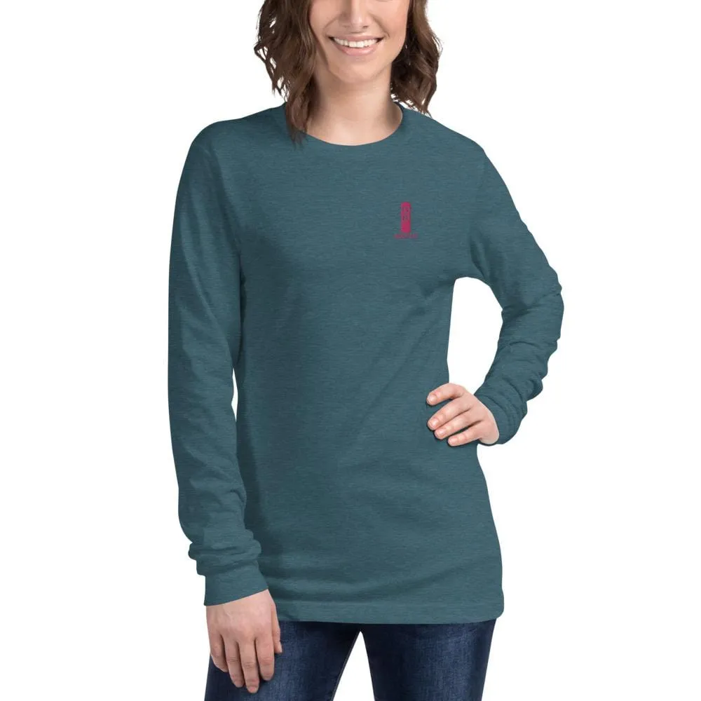 Pink OB Stake Embroidered Long Sleeve Tee