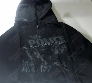 Police, The - Japanese Symbols Black and Grey Zip-Up Hoodie