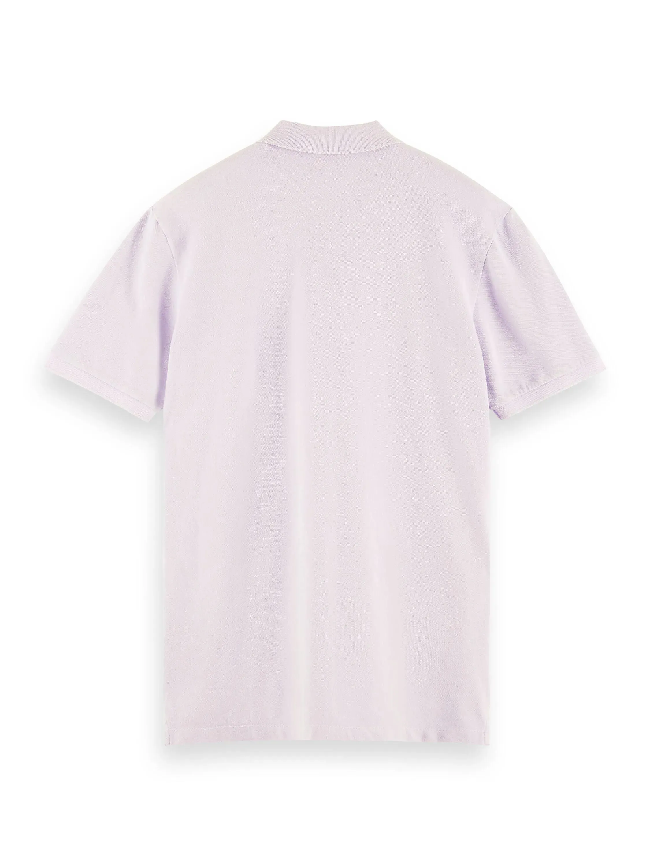 Polo de piqué de mezcla de algodón orgánico teñido en prenda