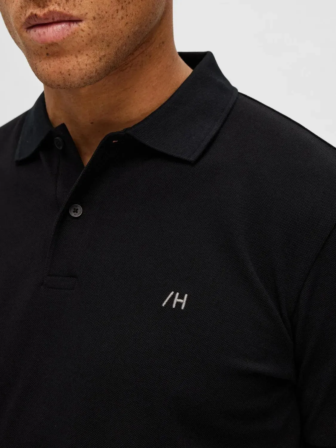 Polo Selected Manga Corta Dante Black