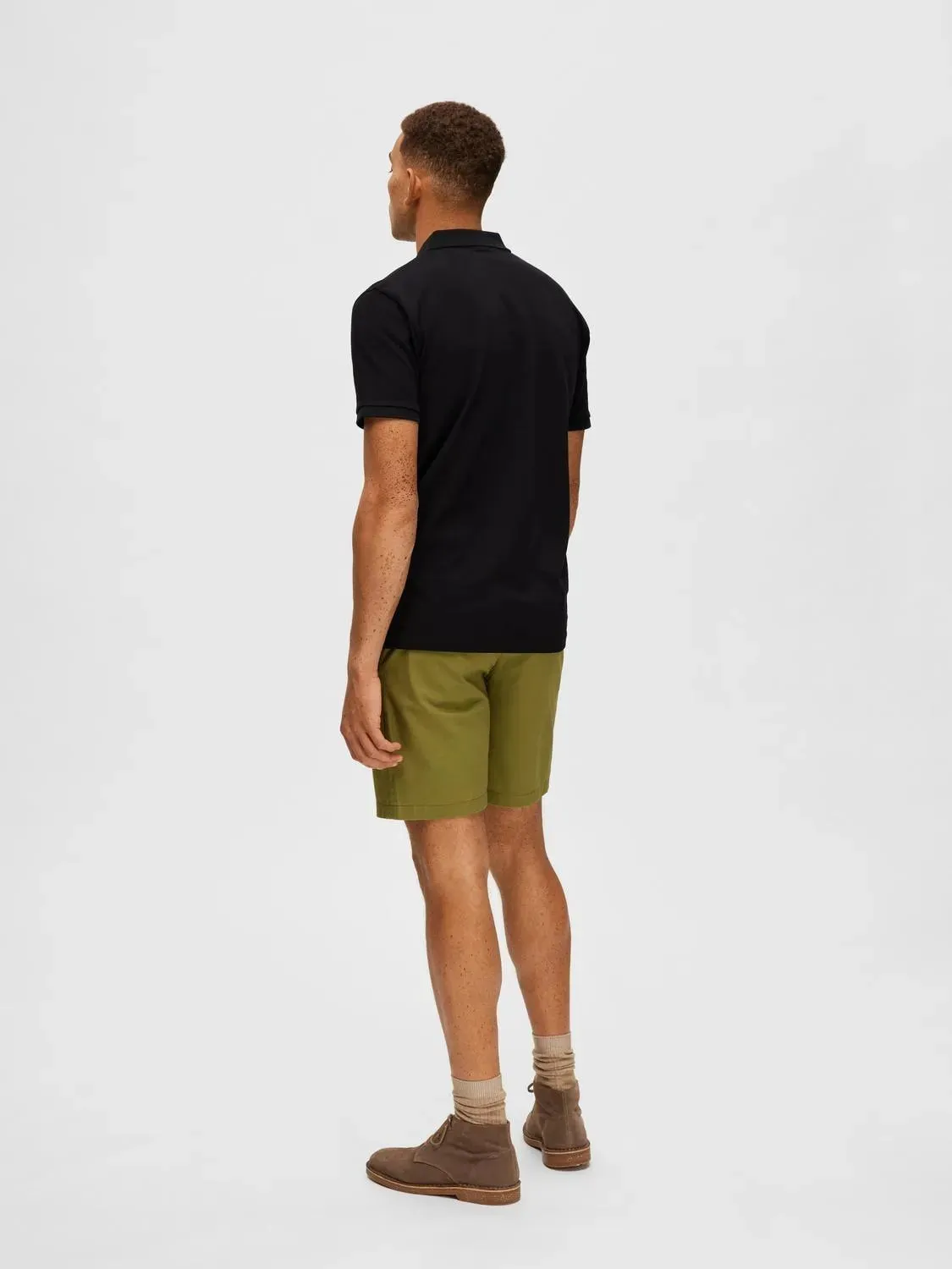 Polo Selected Manga Corta Dante Black
