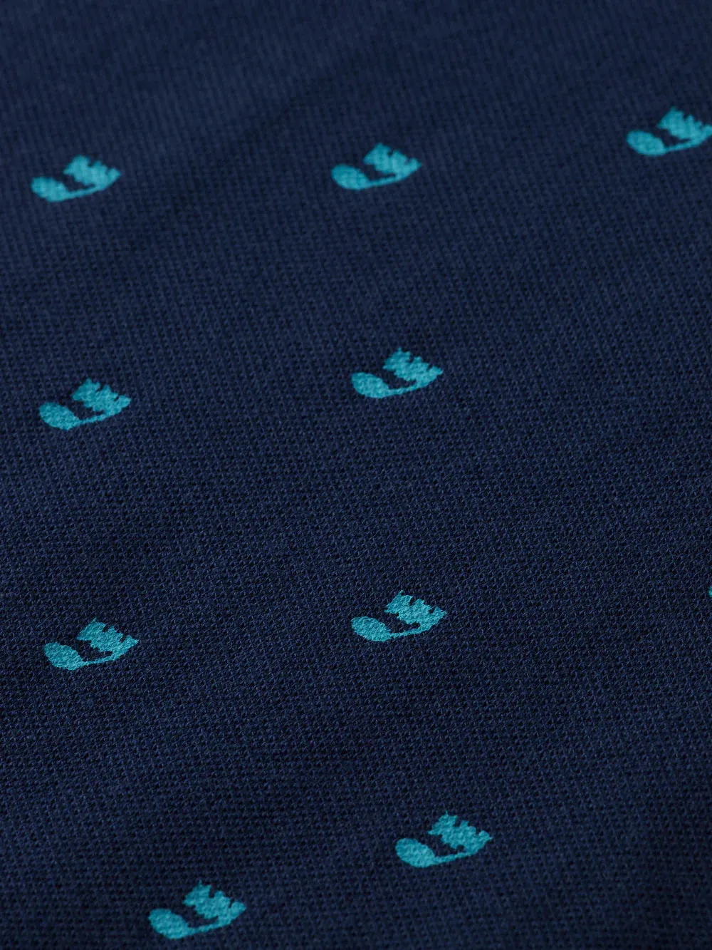 Printed Polo Shirt - Music Note Steel 173042