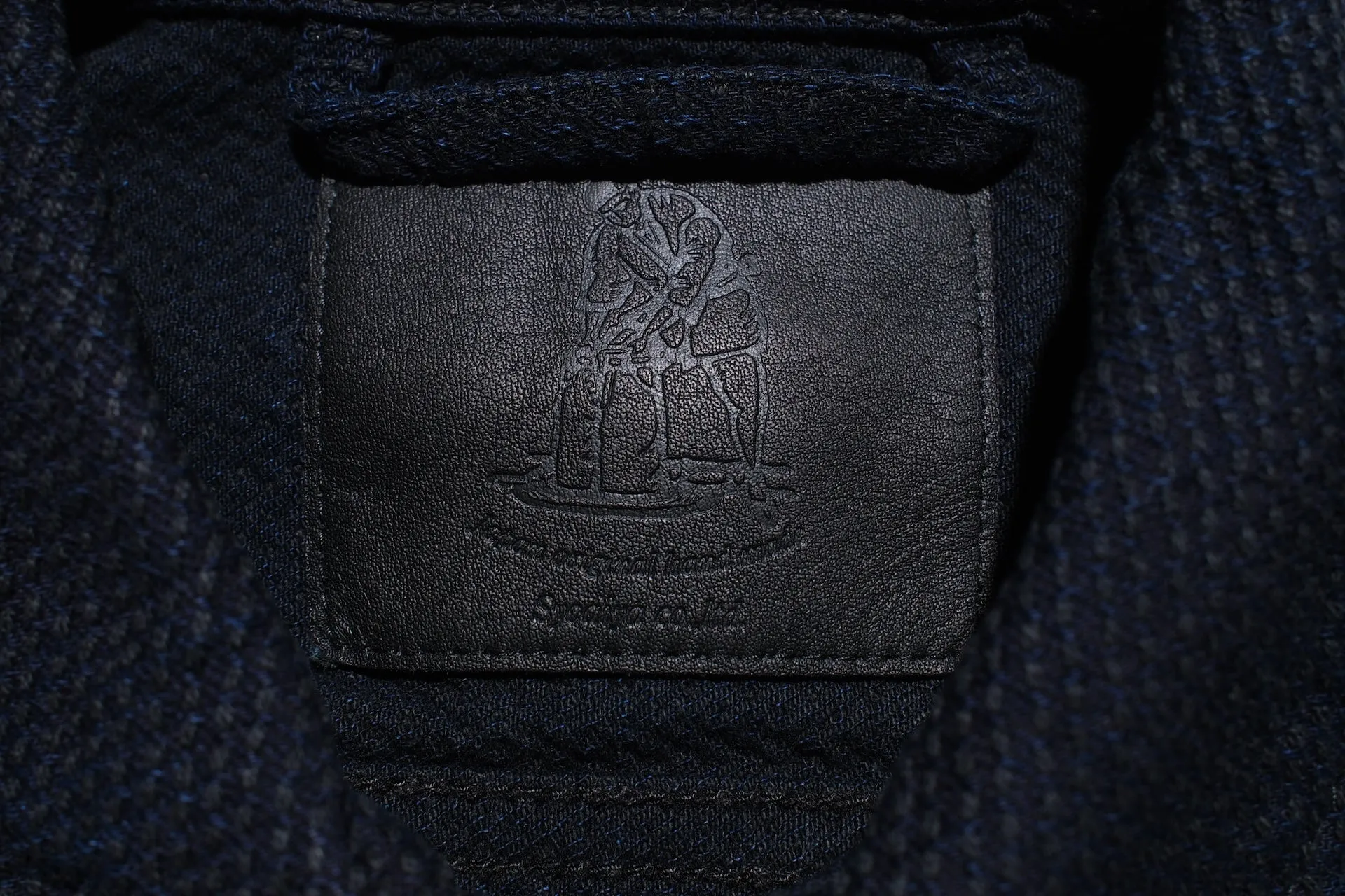 Pure Blue Japan 12.5oz "Double-Warps" Sashiko Type 2 Jacket (Indigo X Black)