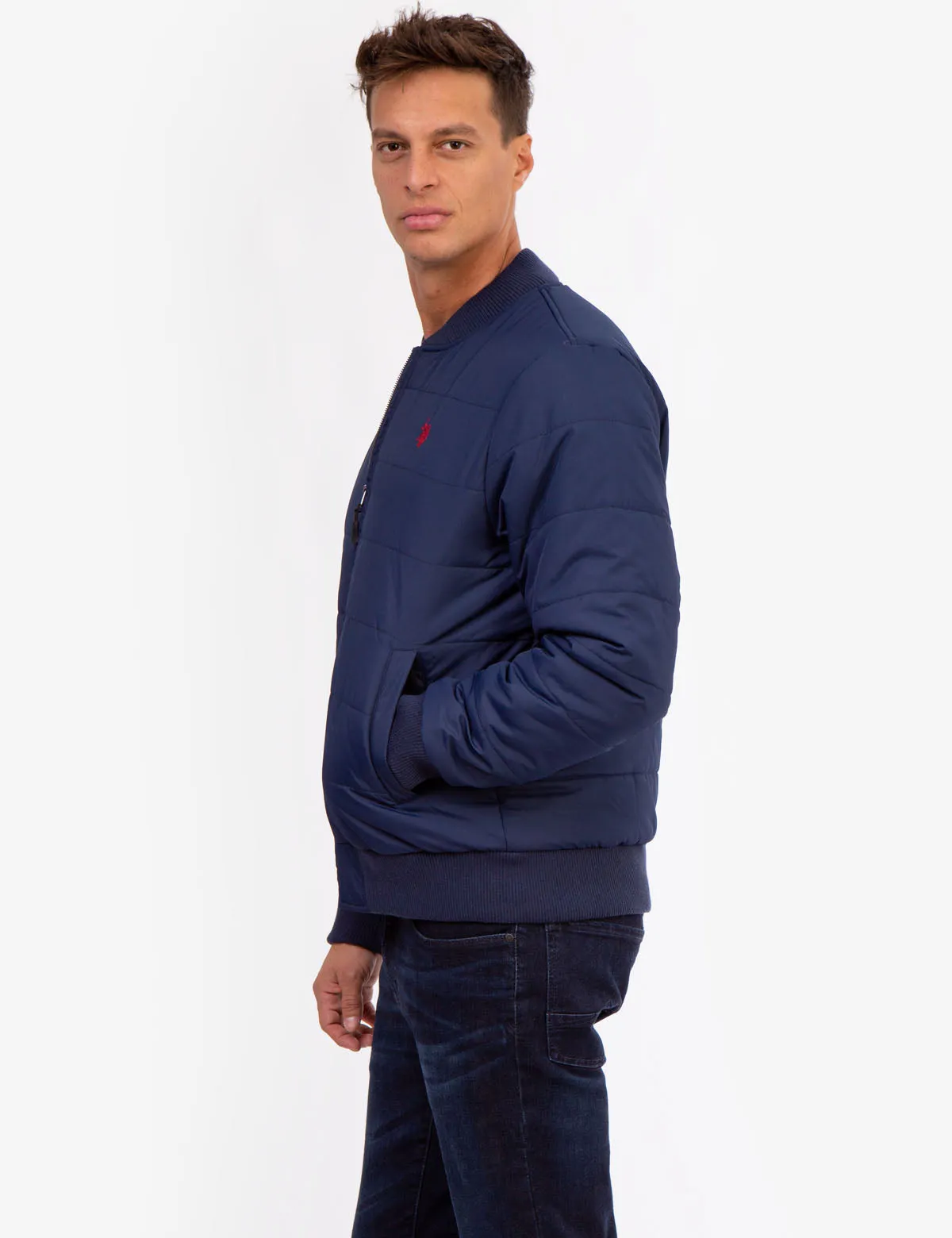 QUILTED BOMBER JACKET