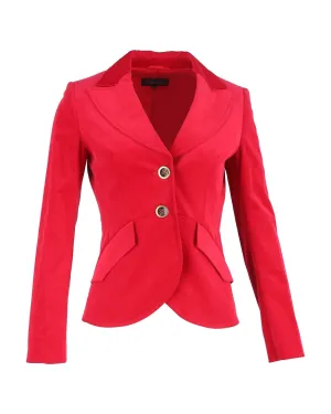 Red Corduroy Blazer