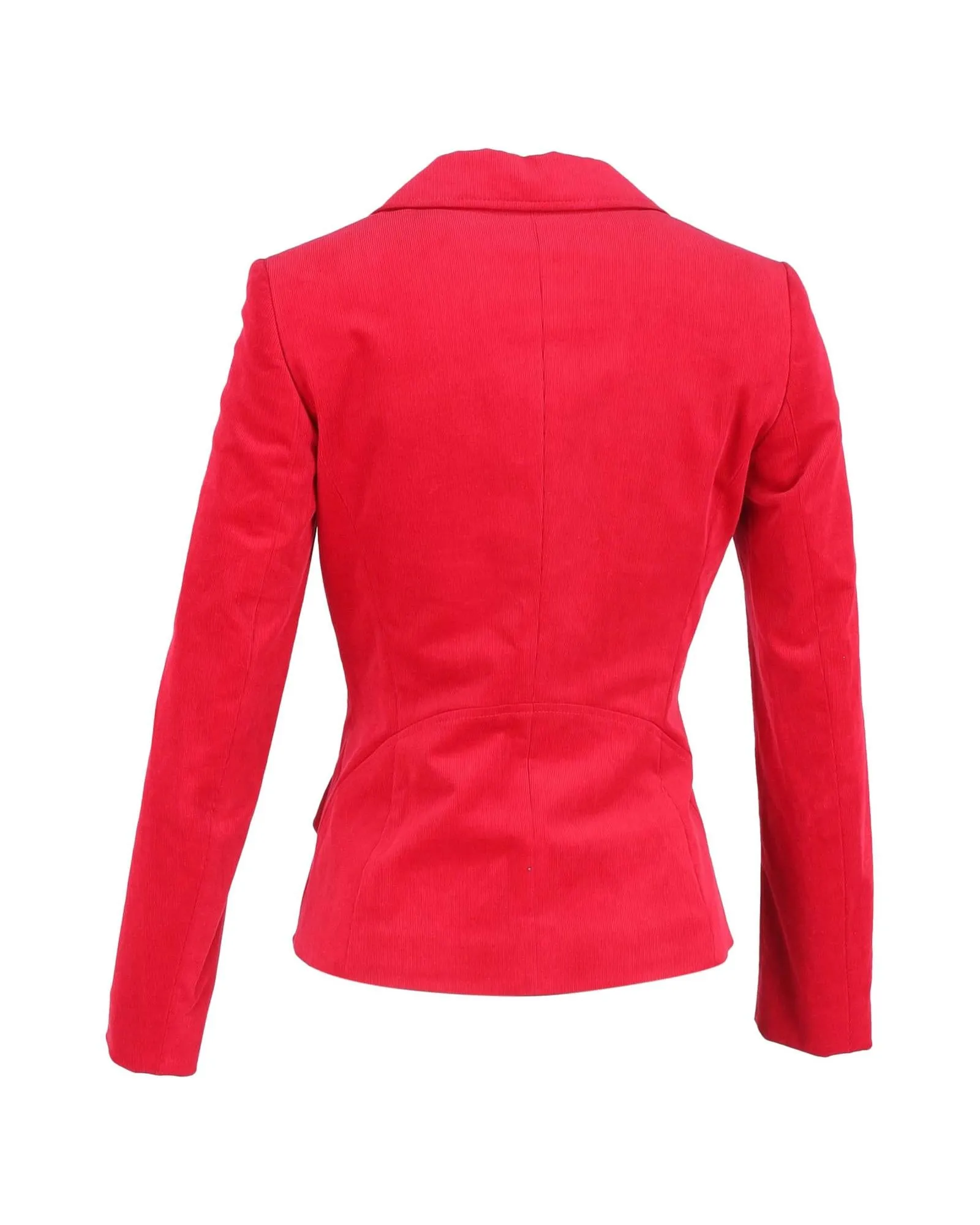 Red Corduroy Blazer