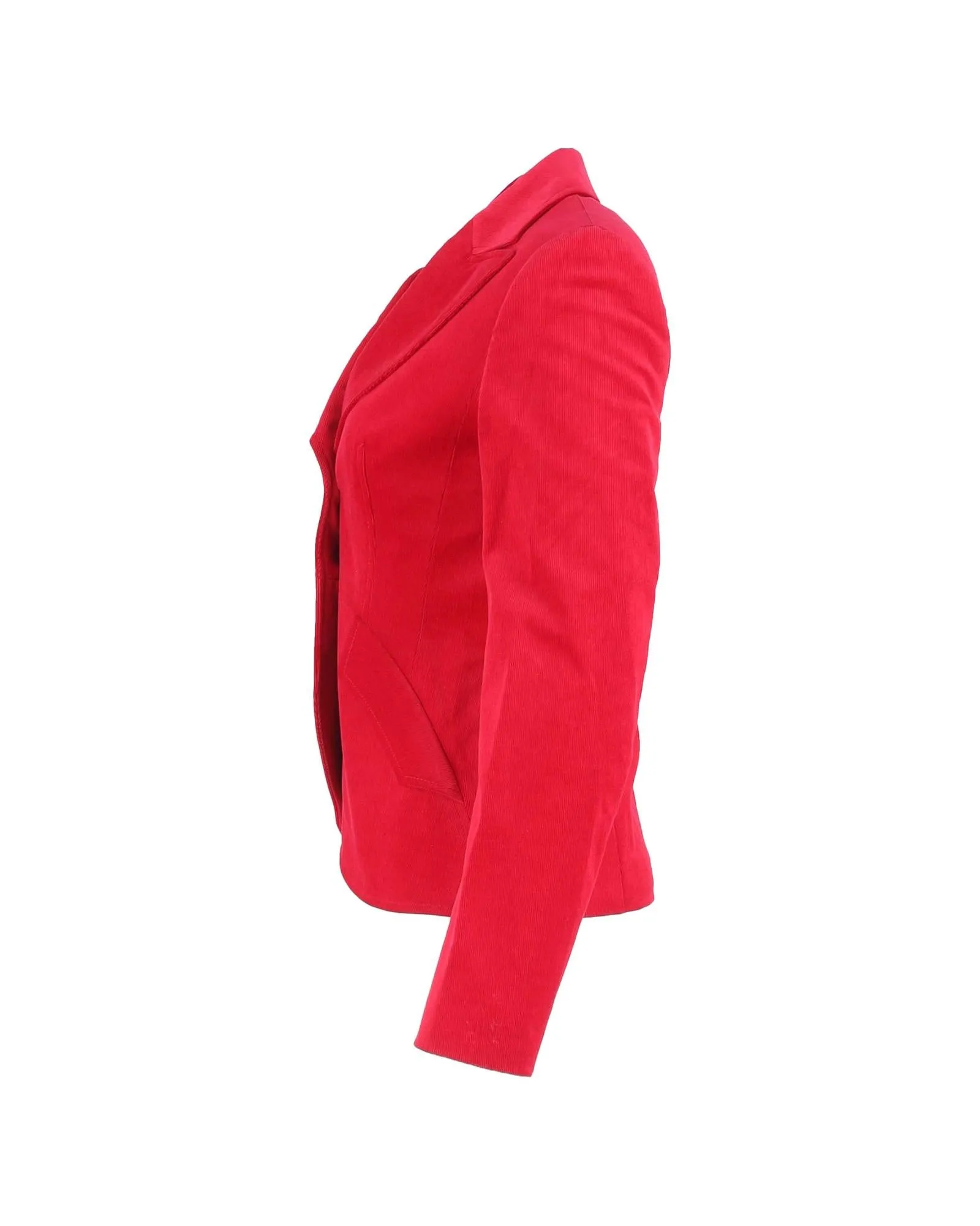 Red Corduroy Blazer
