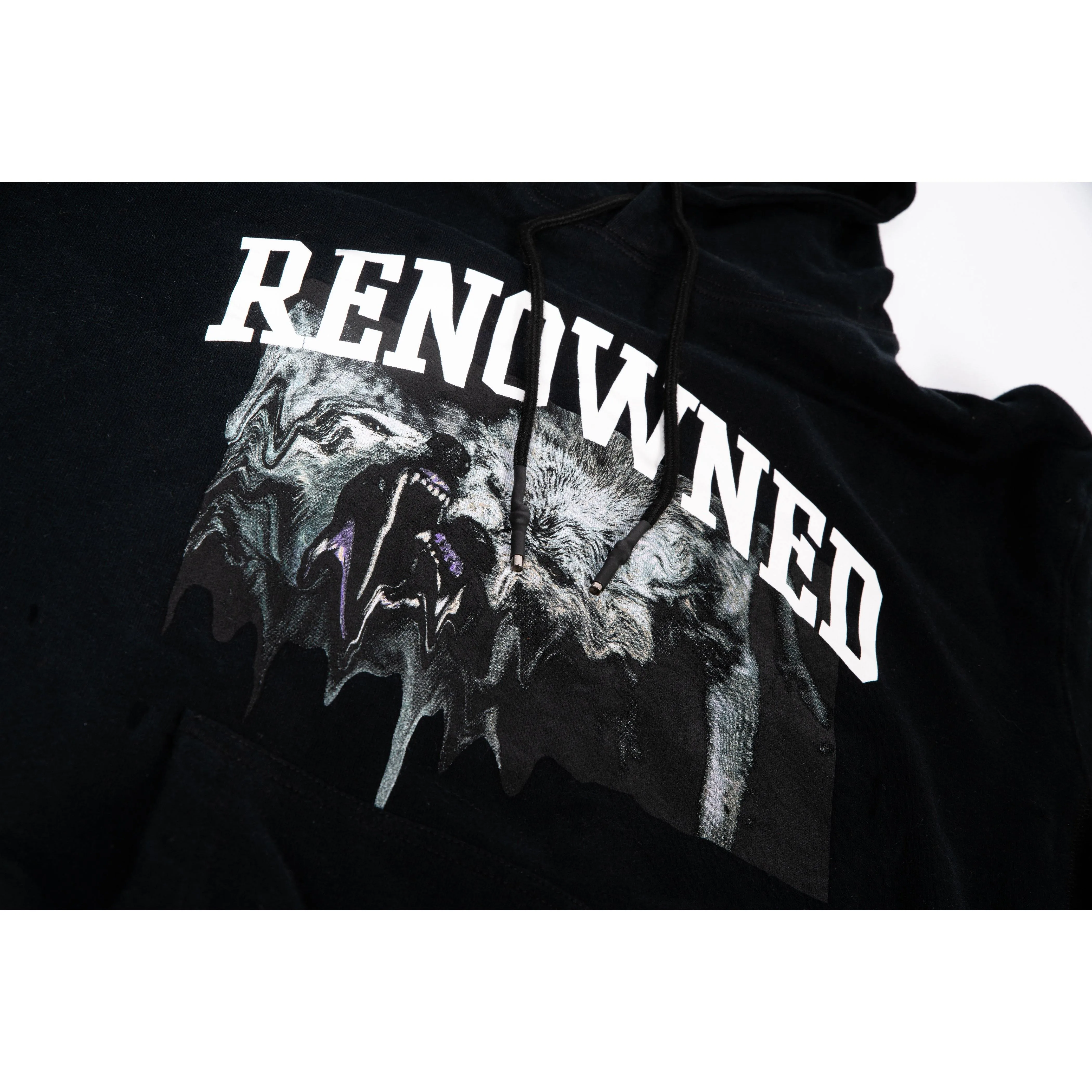 Renowned Wolves In Paradise Hoody Black Men RD126