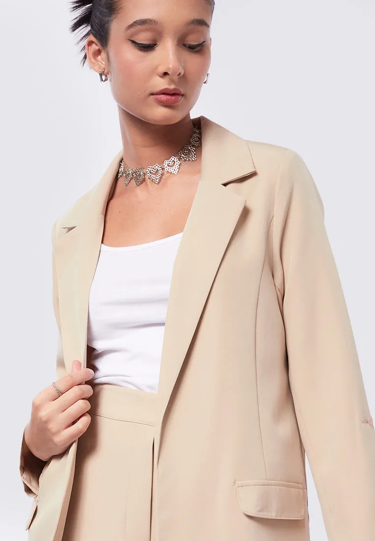 Rolled Up Sleeves Blazer