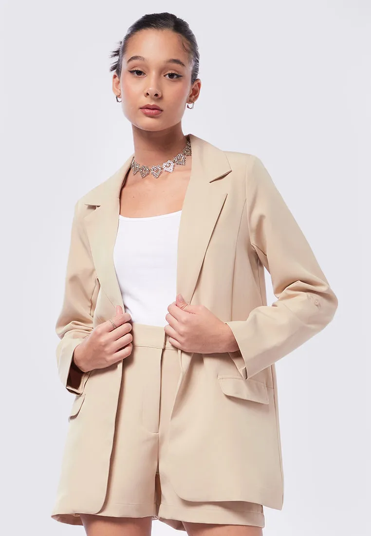 Rolled Up Sleeves Blazer