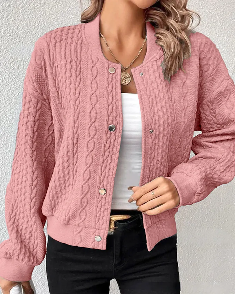 Rose | Ladies cardigan with button placket