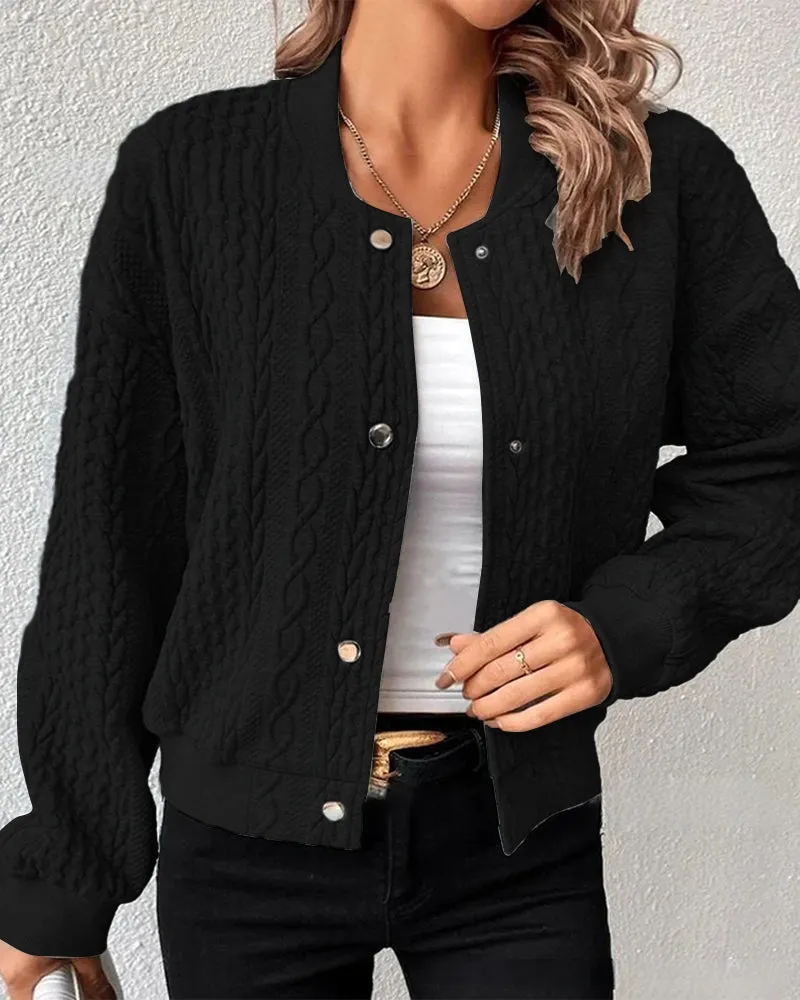 Rose | Ladies cardigan with button placket