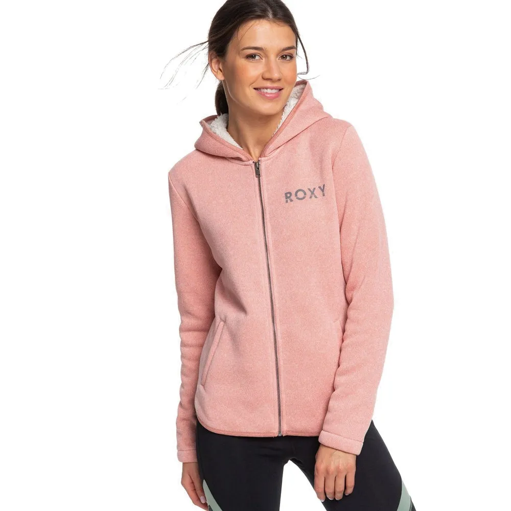 Roxy Slopes Fever A Sherpa Lined Zipped Hoodie