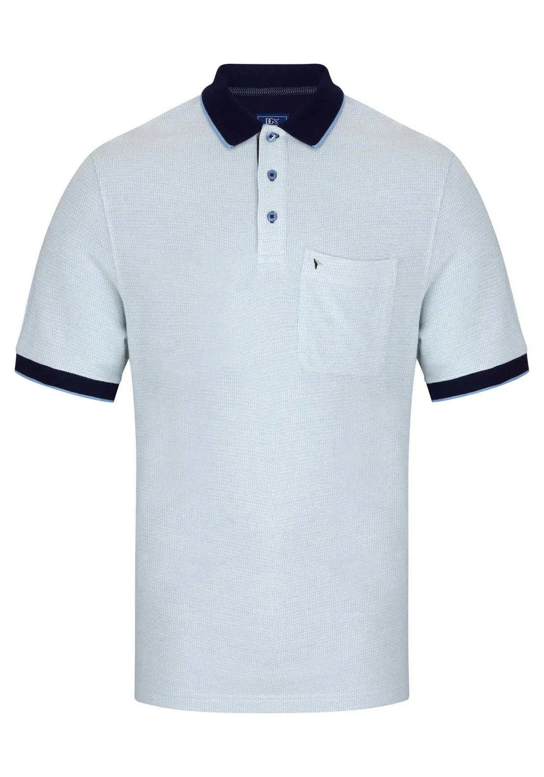 Short Sleeve Polo Shirt - Blue